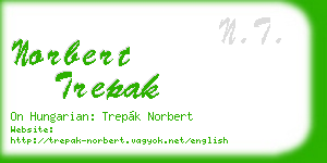 norbert trepak business card