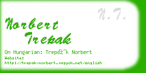 norbert trepak business card